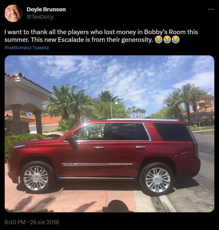 Doyle Brunson's Escalade