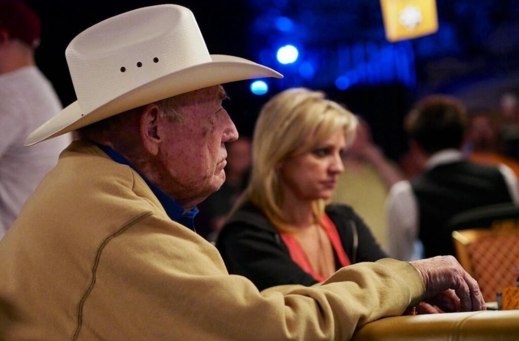 Doyle Brunson and Jennifer Harman